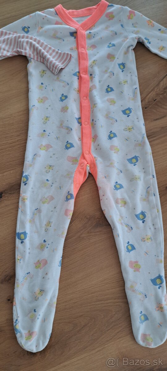 Dievčenské pyžamká 6ks vel. 80 - 4