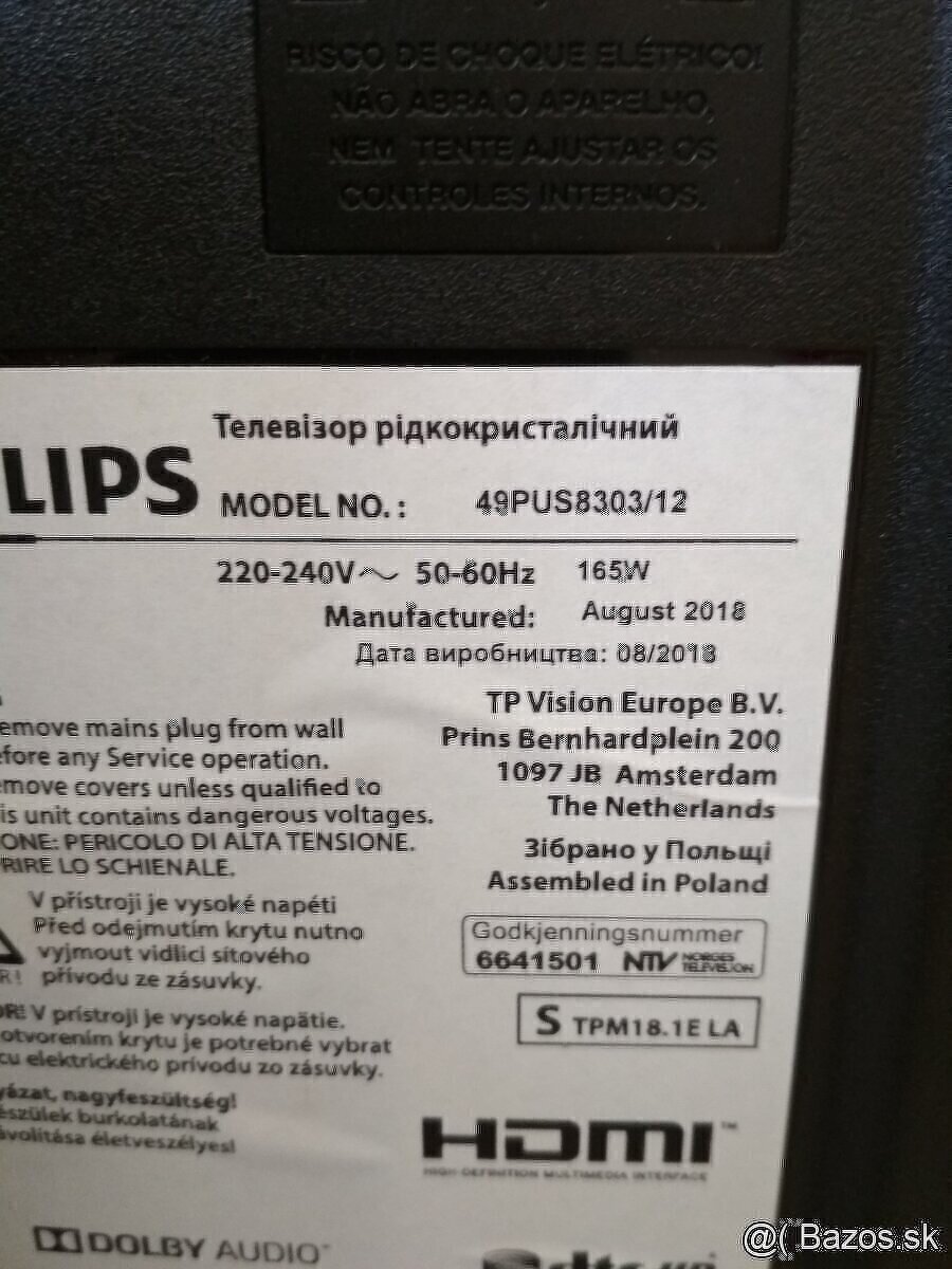Televizor Philips 49PUS8303/12, PRASKNUTA OBRAZOVKA - 4