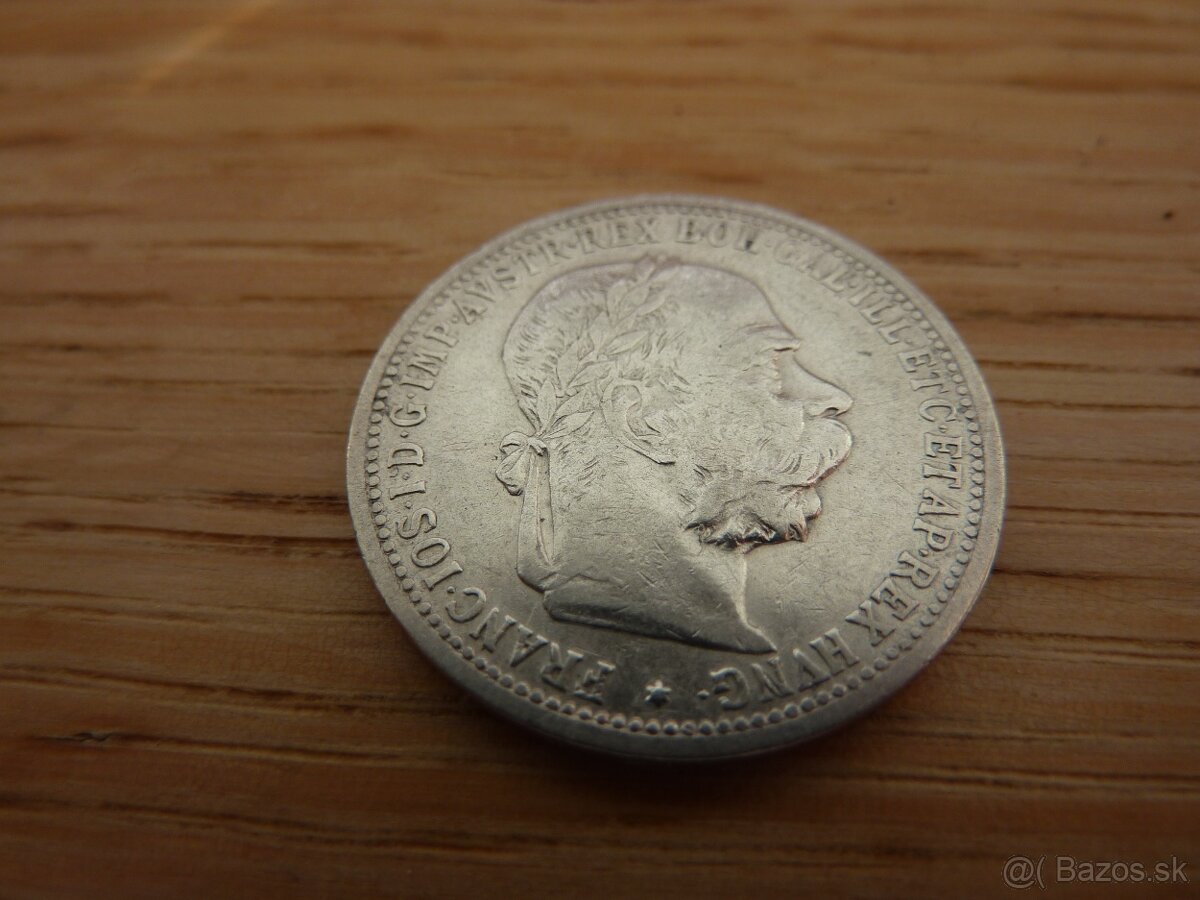 2 x vzácnejšie R-U 1 koruny 1898 bz a 1904 bz - 4