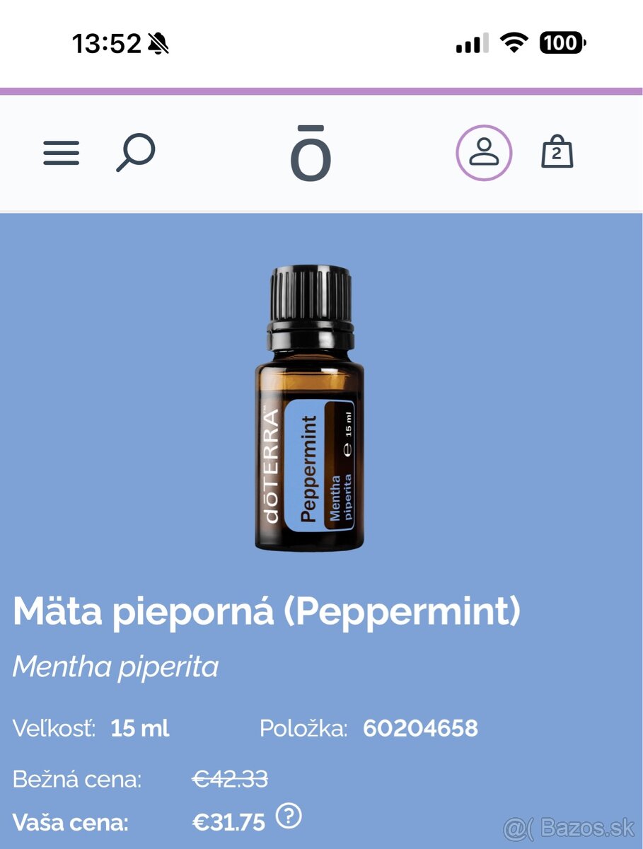 dōTERRA Peppermint (mäta pieporná) 15ml - 4