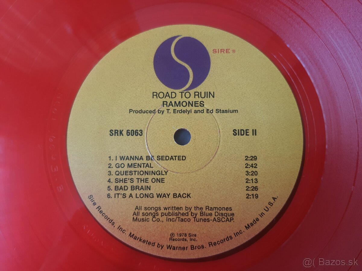 Ramones - Road to ruin, vinyl, ( color red ) - 4