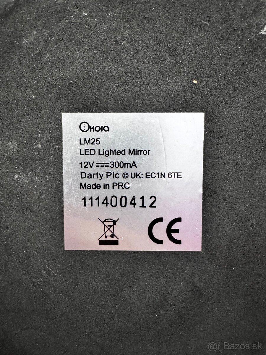 Kozmetické zrkadlo s LED svetlom a so zväčšením - 4