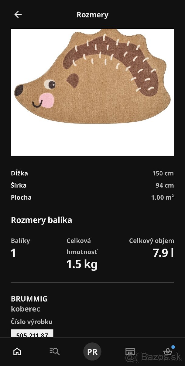 Detský koberec Ikea BUMMIG - 4