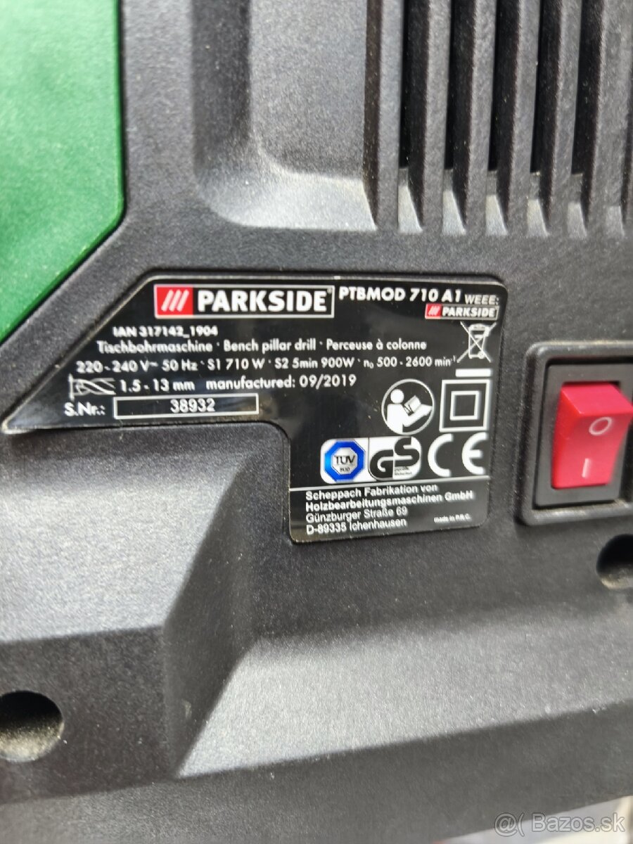 Stojanová vŕtačka Parkside - 4