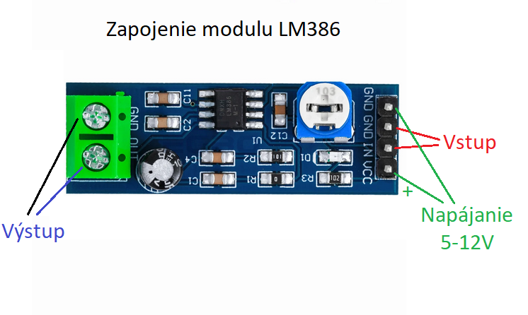 Audio zosilňovač 0,5W - 4