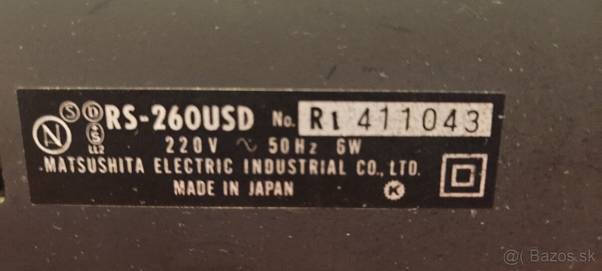 Predám vintage deck National Panasonic RS-260USD - 4