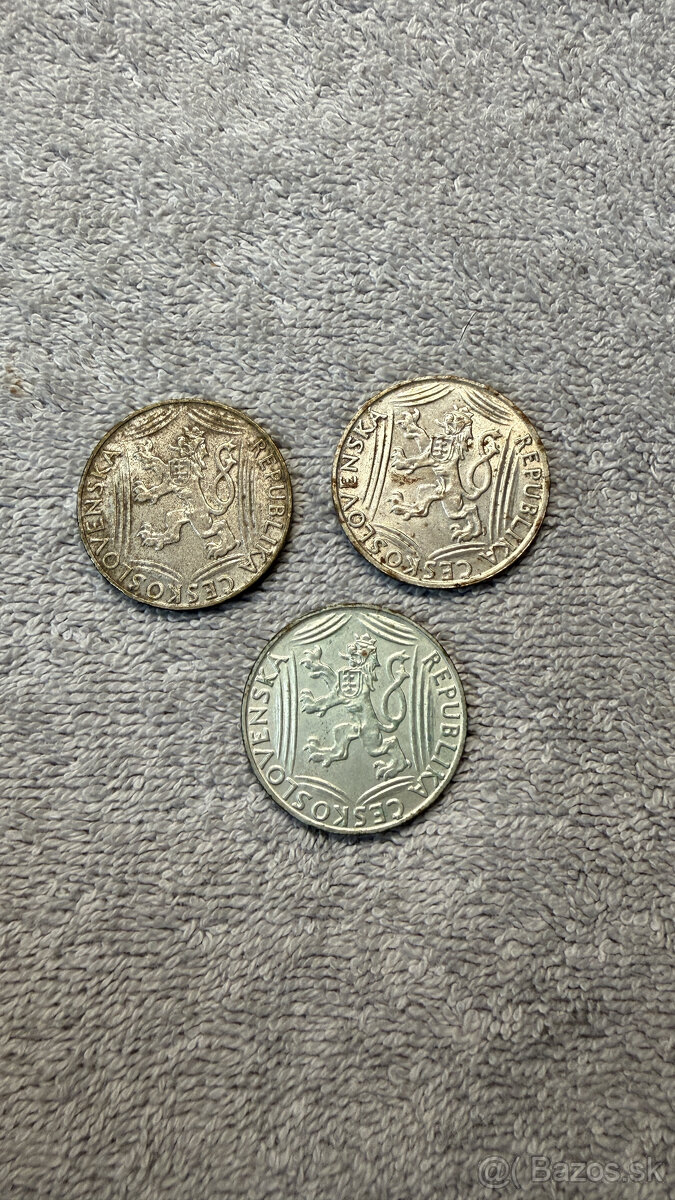 Stříbrná mince 100 Kčs 1948 – 30. výročí vzniku ČSR (14 g, 3 - 4