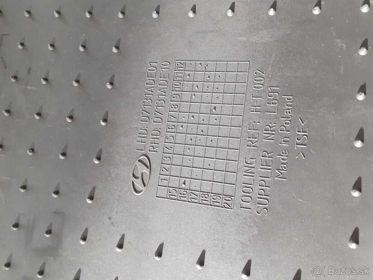 ORIGINAL Tucson 2018 - 2021 gumené rohože, podlahové gumy - 4