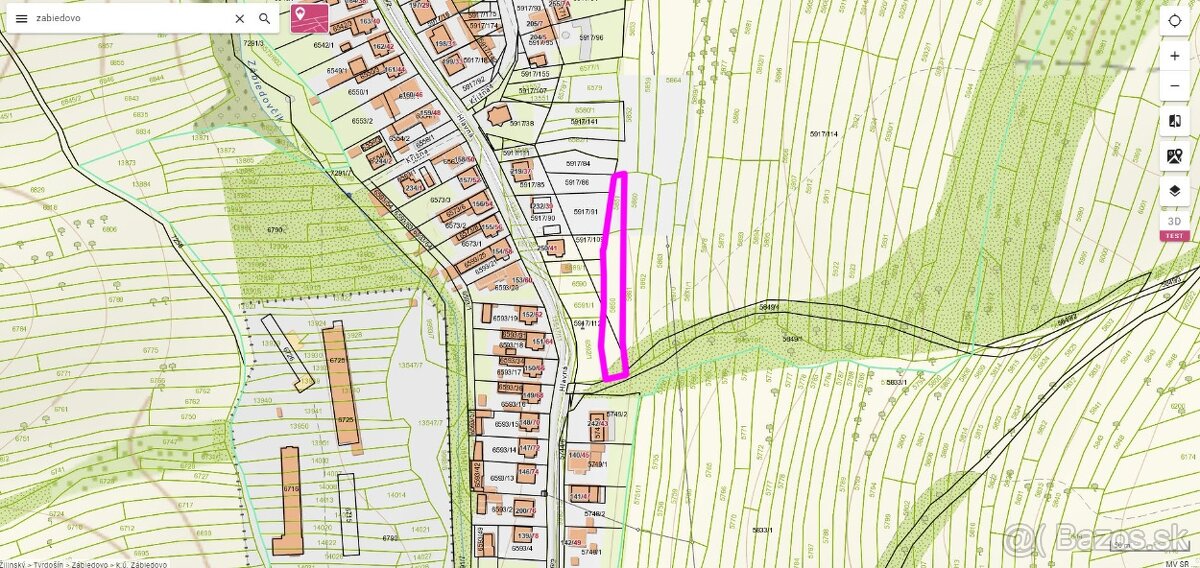 Predam pozemok v intravilane - Zabiedovo - 4