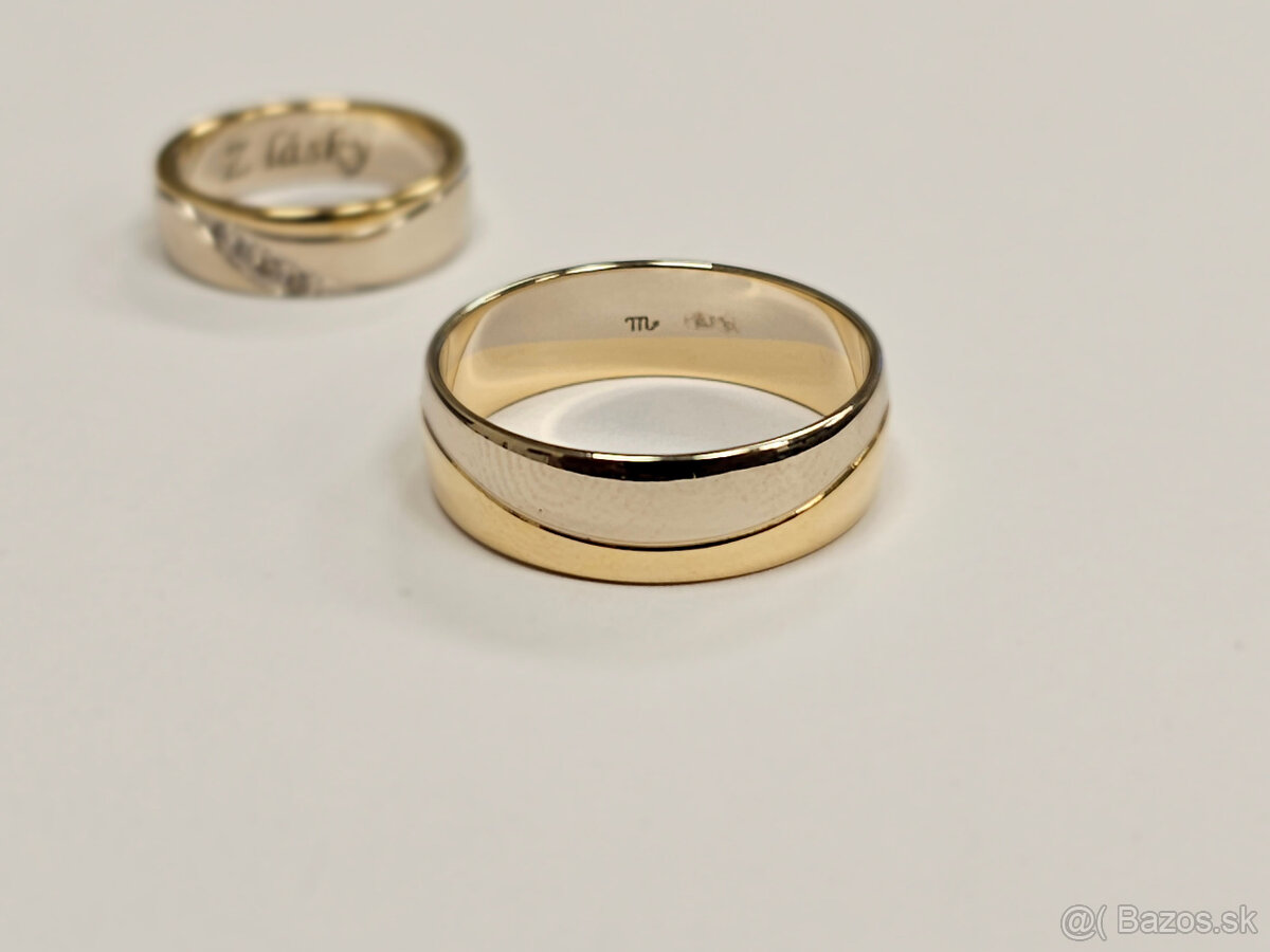 Predám zlaté obrúčky (585) zo 14 karátového zlata. - 4