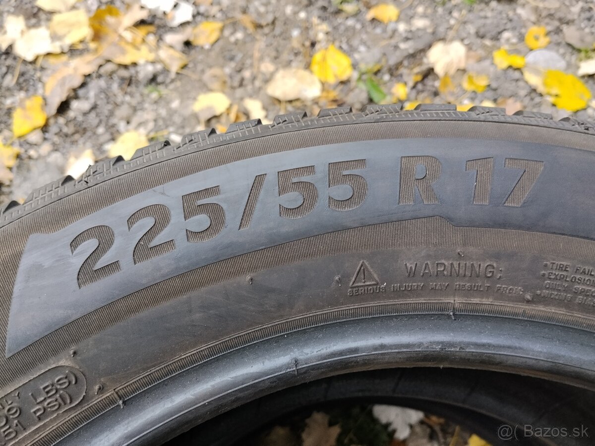 Zimne 225/55 r17, 97H Michelin Alpine5, 2ks - 4