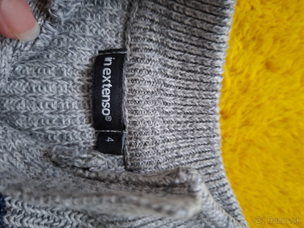 Modro-sivý svetrík 101-107 - 4