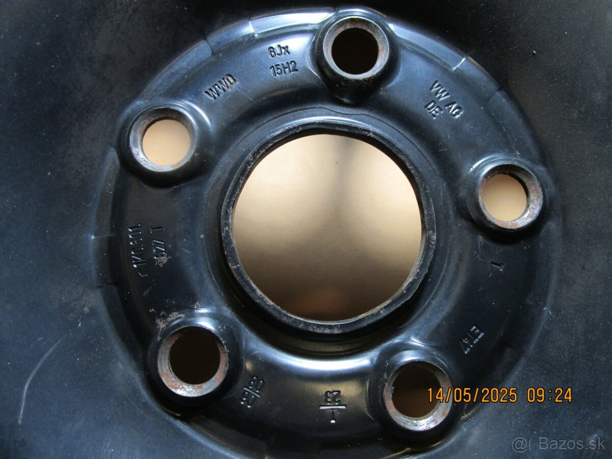 PREDAM PLECHOVE DISKY 15" VW 4ks za 60€ - 4