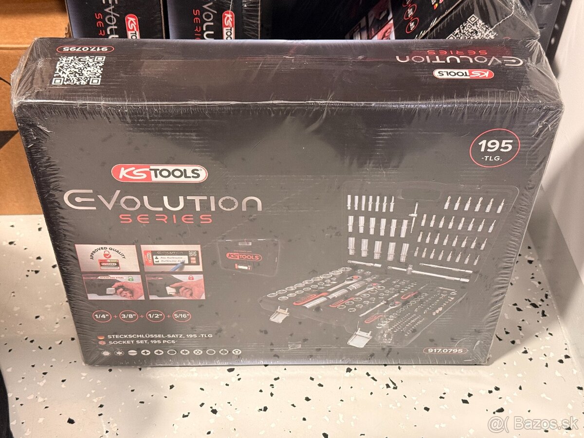 KS Tools - Gola sada 1/4"+3/8"+1/2" 195-dielna - 4