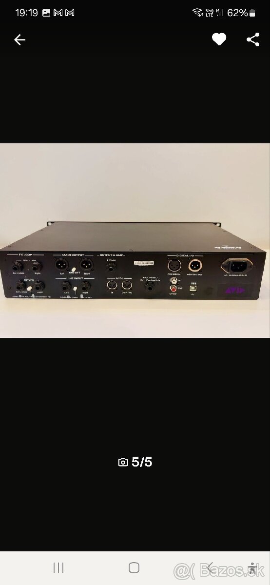 Elevan rack gitarový procesor - 4