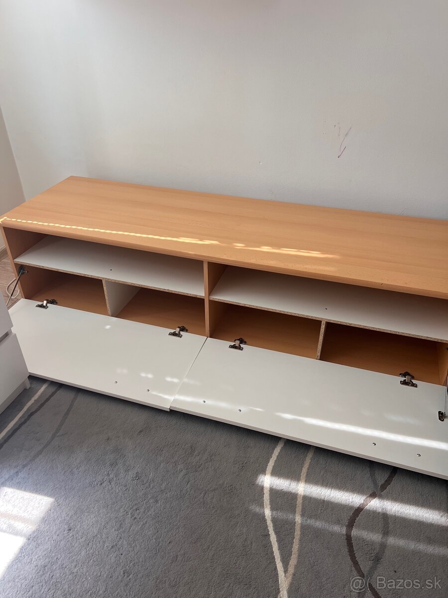 Zostava nábytku- 4 kusy- komoda+vitrína+skrinka+polica - 4