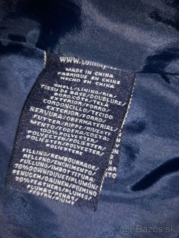 Zimna bunda tmavomodra TOMMY HILFIGER velkosť XL. - 4