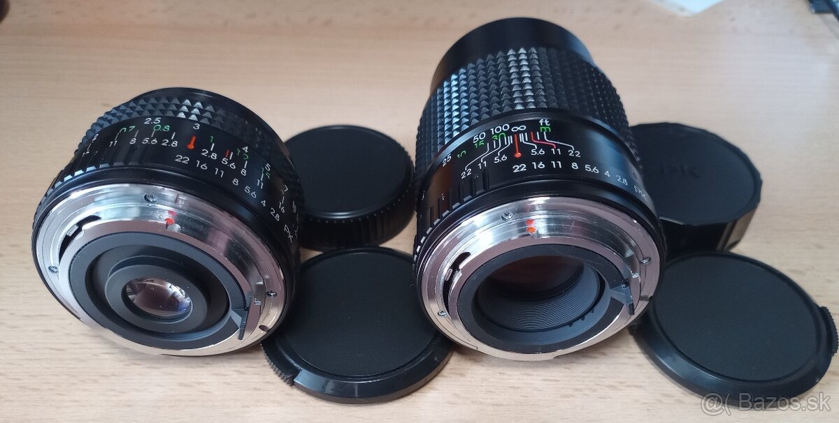 Pentax PK Auto Revuenon Objektiv Set 28mm a 135mm 1:2.8 - 4