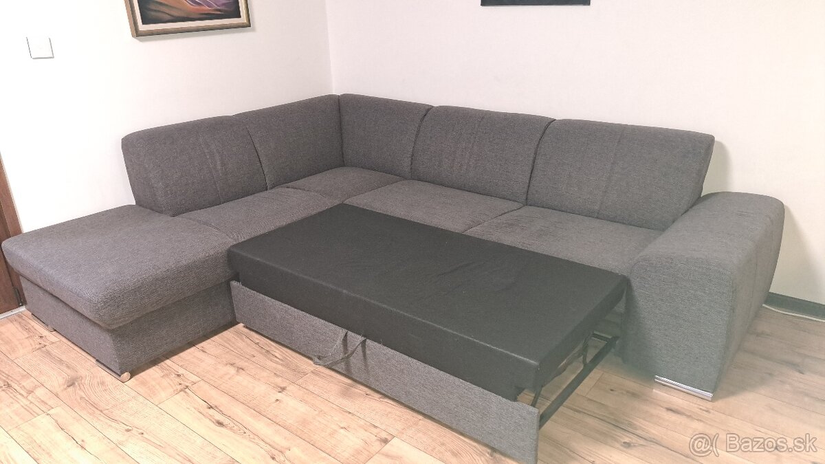 Predám rohovú sedaciu súpravu - rozkladaciu - 4