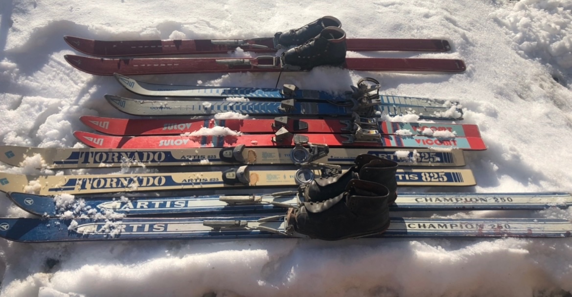 Retro drevene lyze - 4