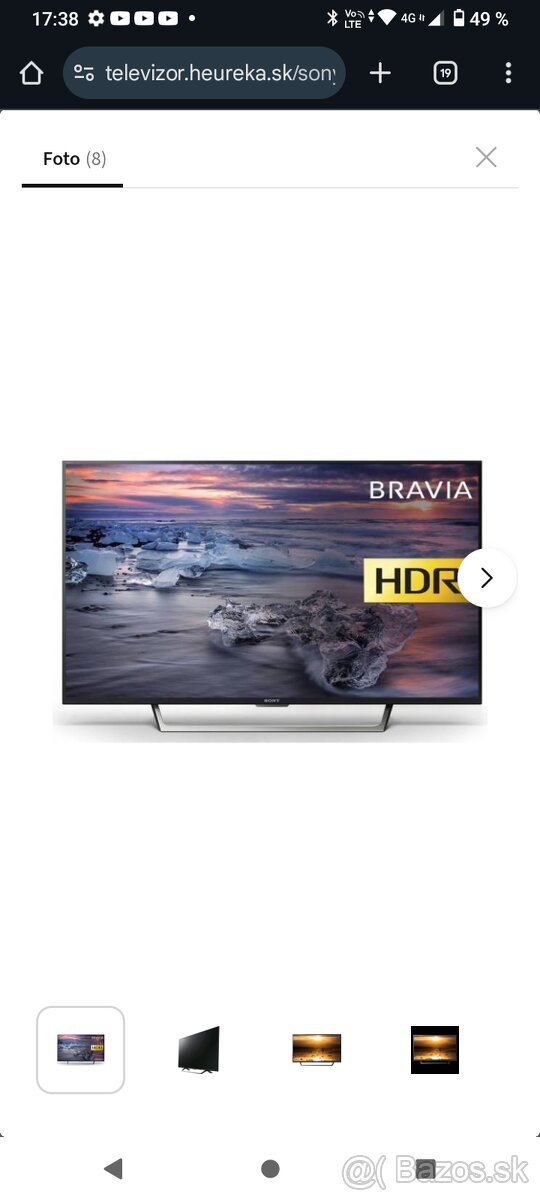 Predam televizor Sony Bravia KDL-43WE755 uhlopriecka108 cm - 4