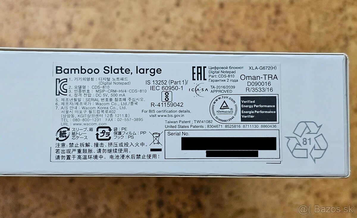 Wacom Bamboo Slate large A4 - grafický tablet (nový) - 4