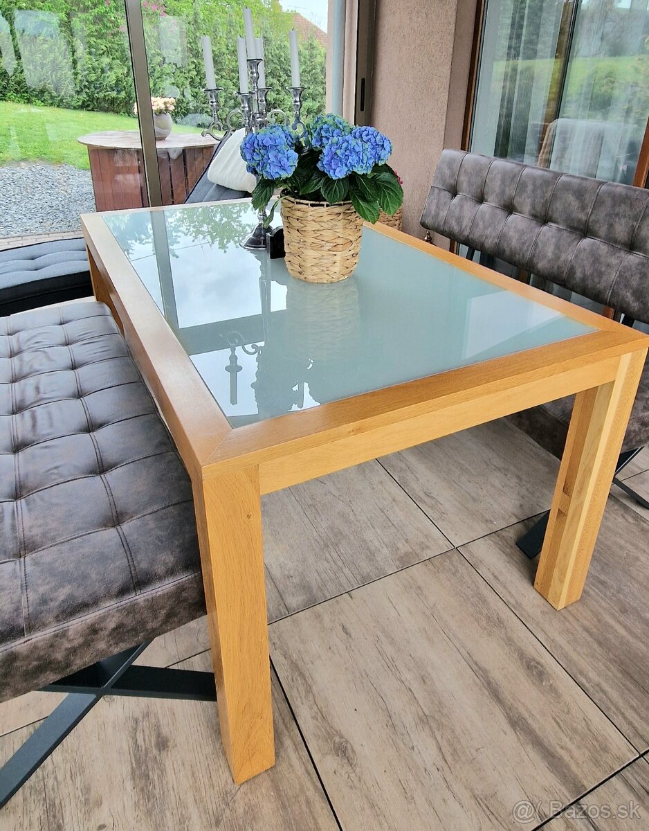 Stôl z dubového masívu - 4