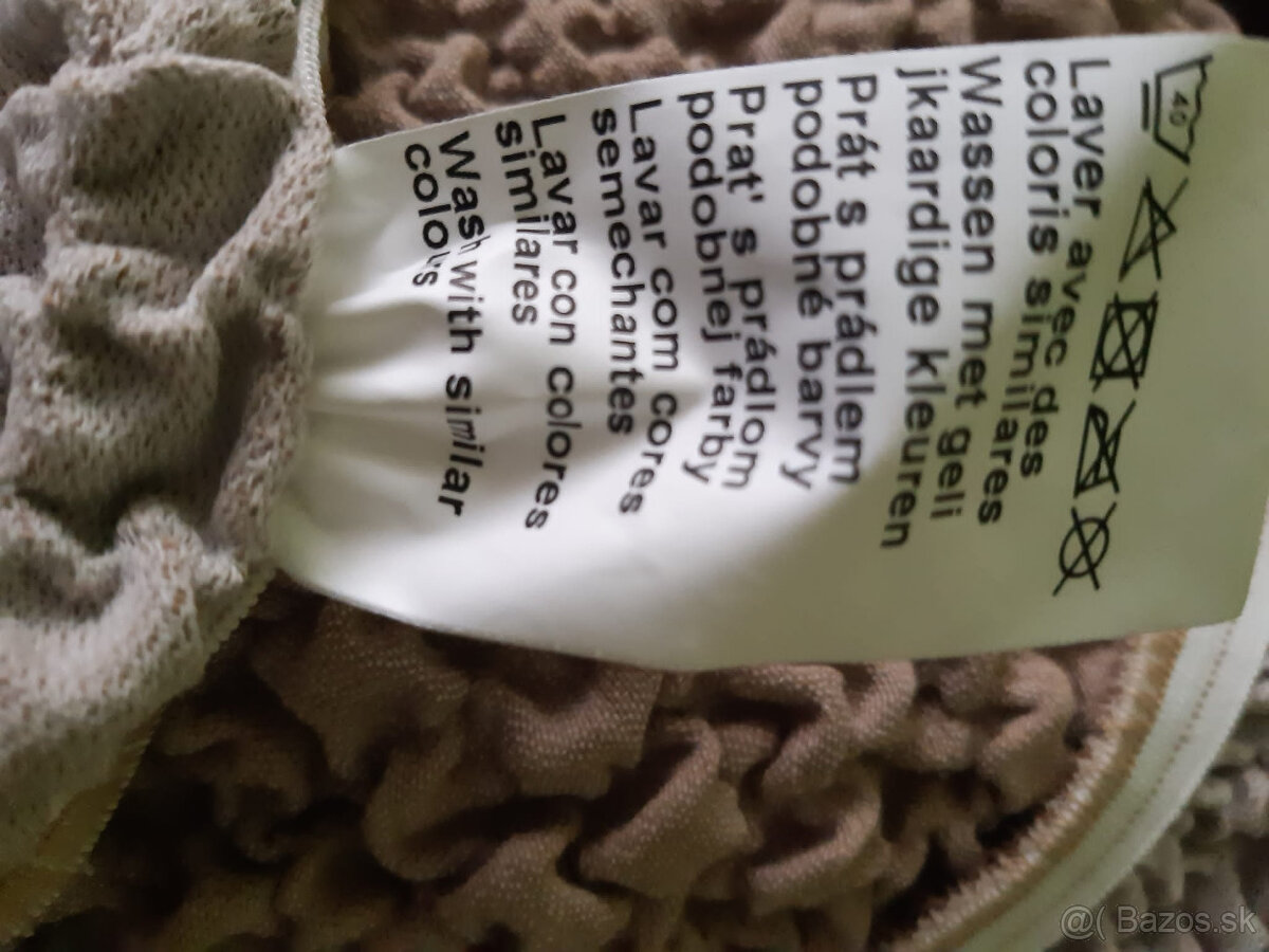 Elastický potah farby TERAKOTA na rohovu sedačku - 4