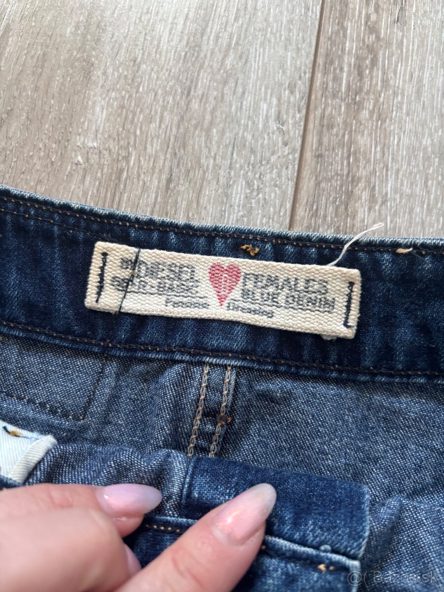 Diesel riflová sukňa - 4