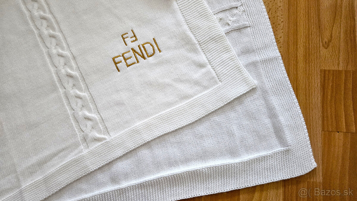 Jednoduchá pletená prikrývka, 90x82 cm - 4