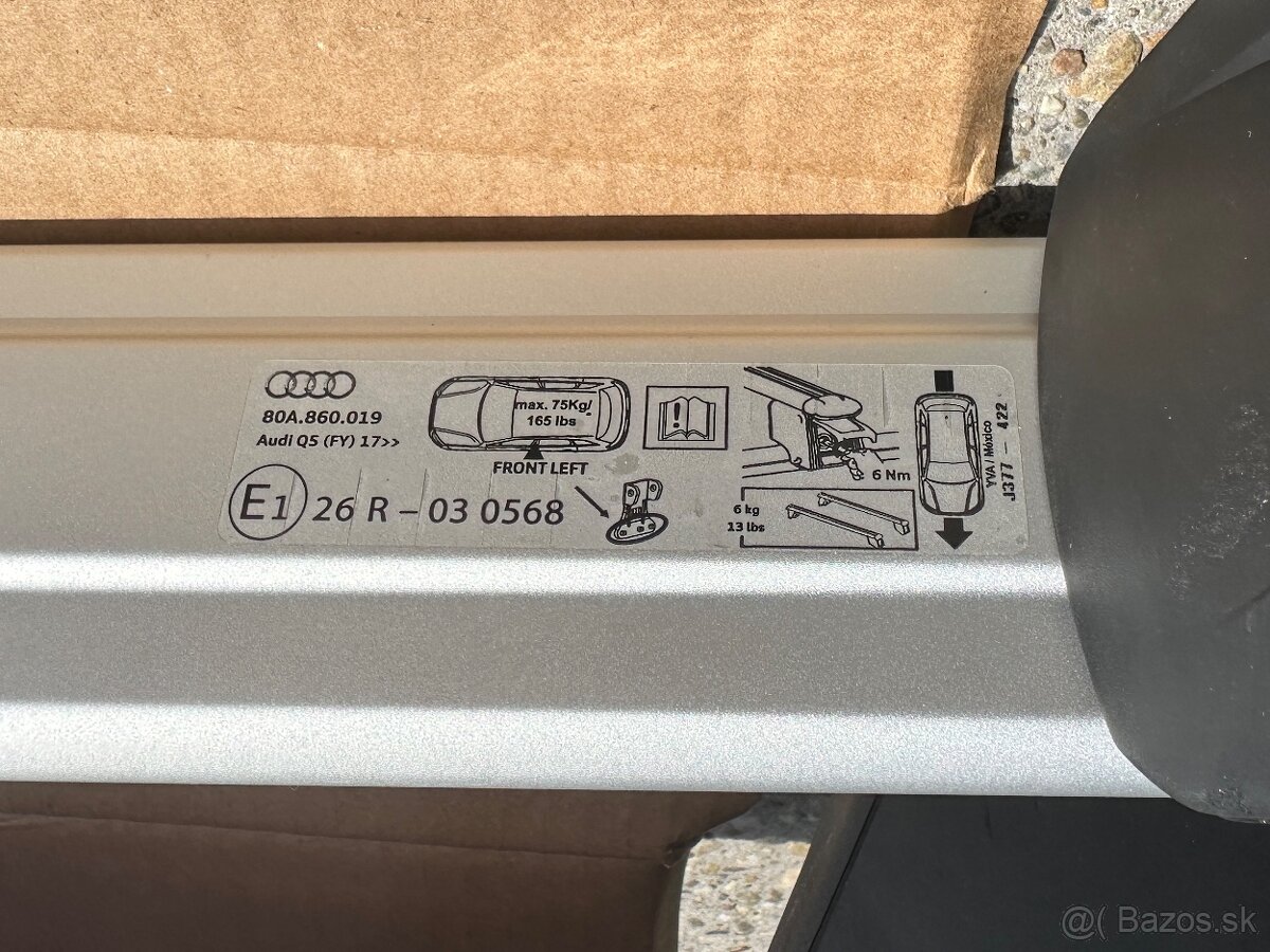 Audi Q5 originálny strešný nosič - 4