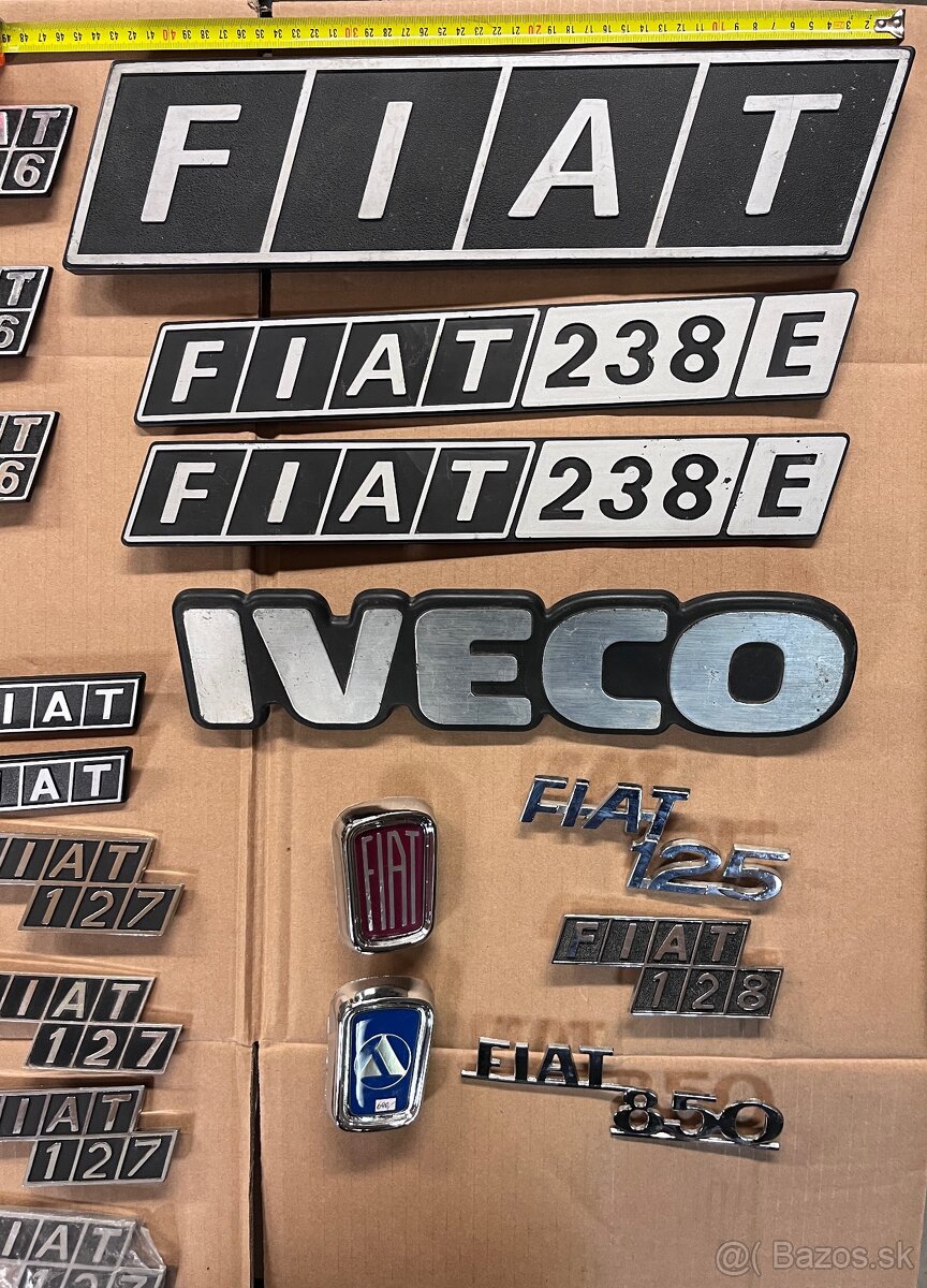 Fiat štítky, znaky - 4