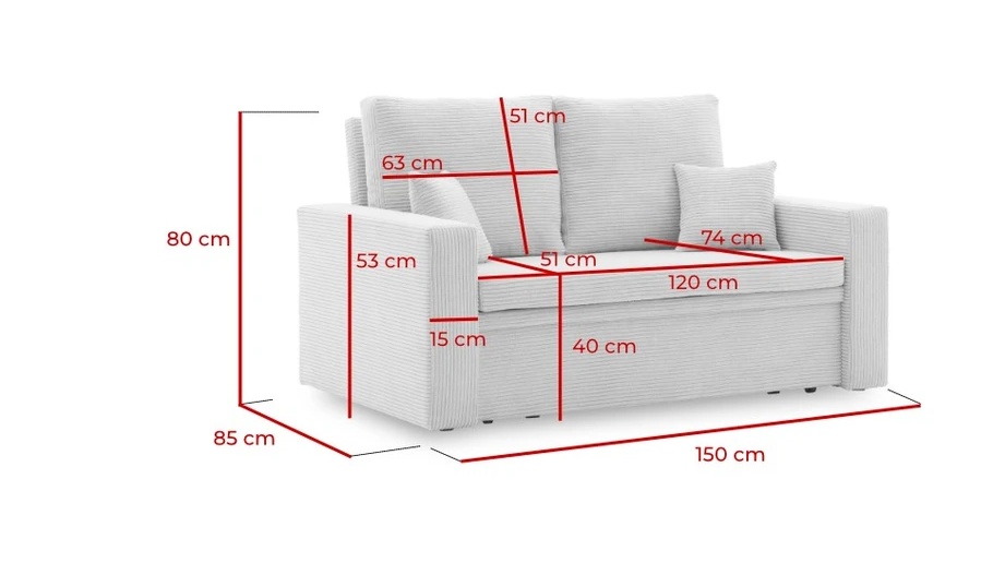 Rozkladacia pohovka - nepouživaná - ako nová - 4