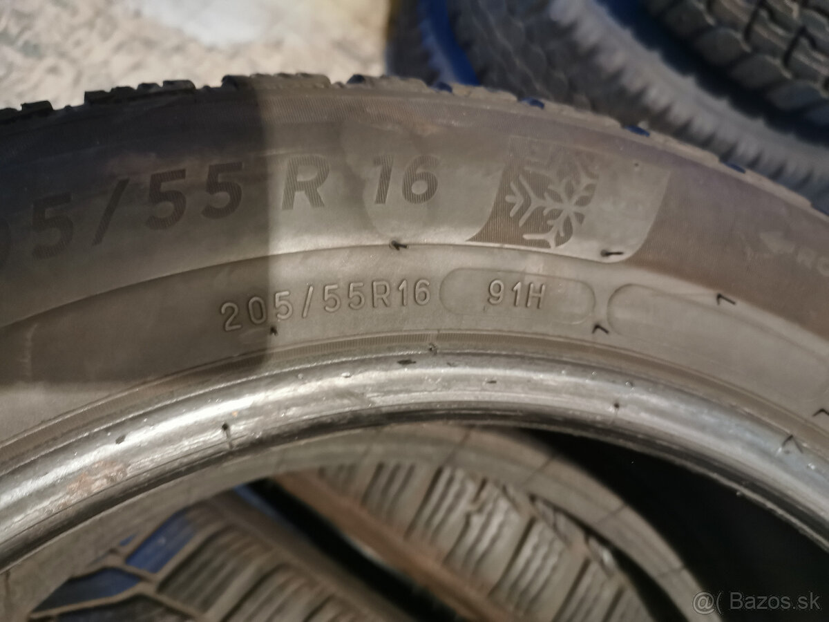 205/55 R16 - zimné pneu Michelin (4 ks) - DOT 22 - 6+ mm - 4