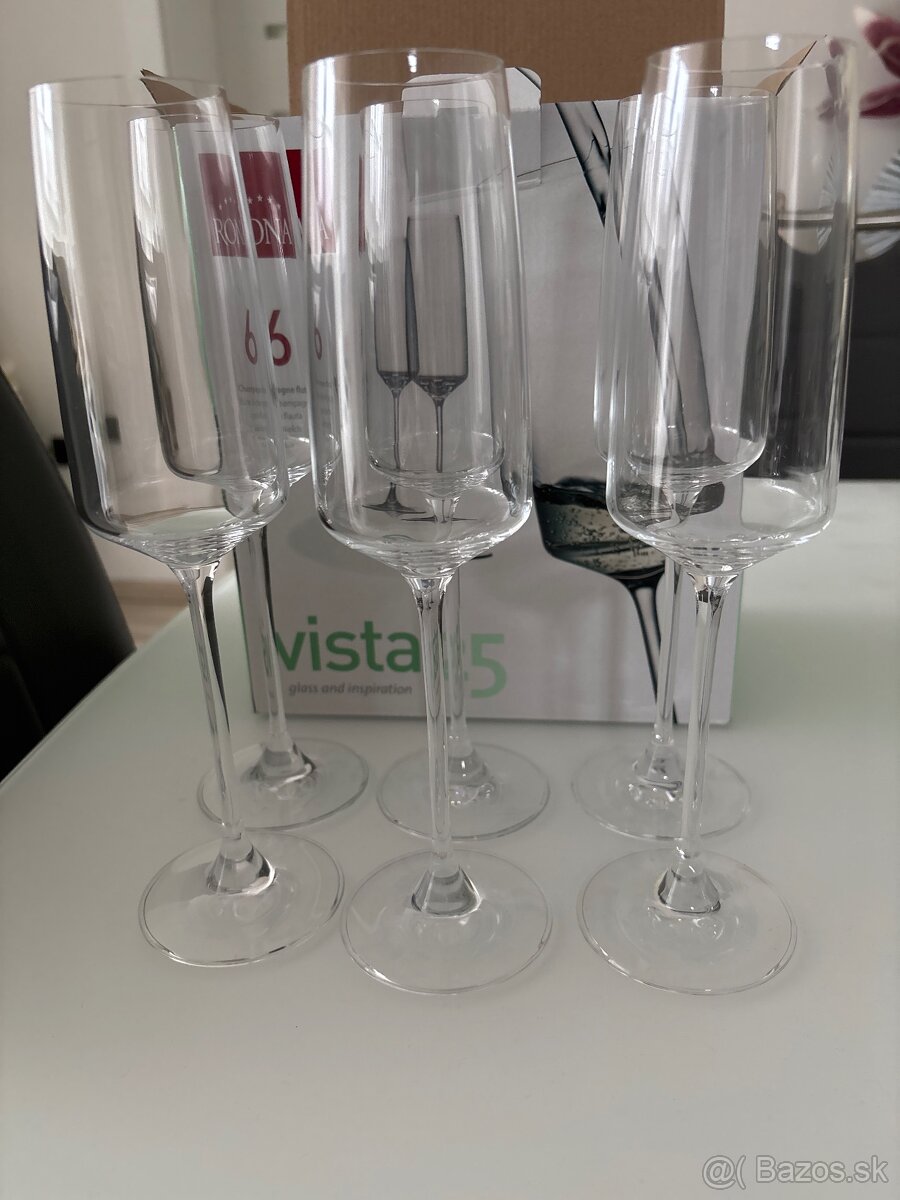 Poháre na sekty- proseko, šampanské 6x250ml - 4