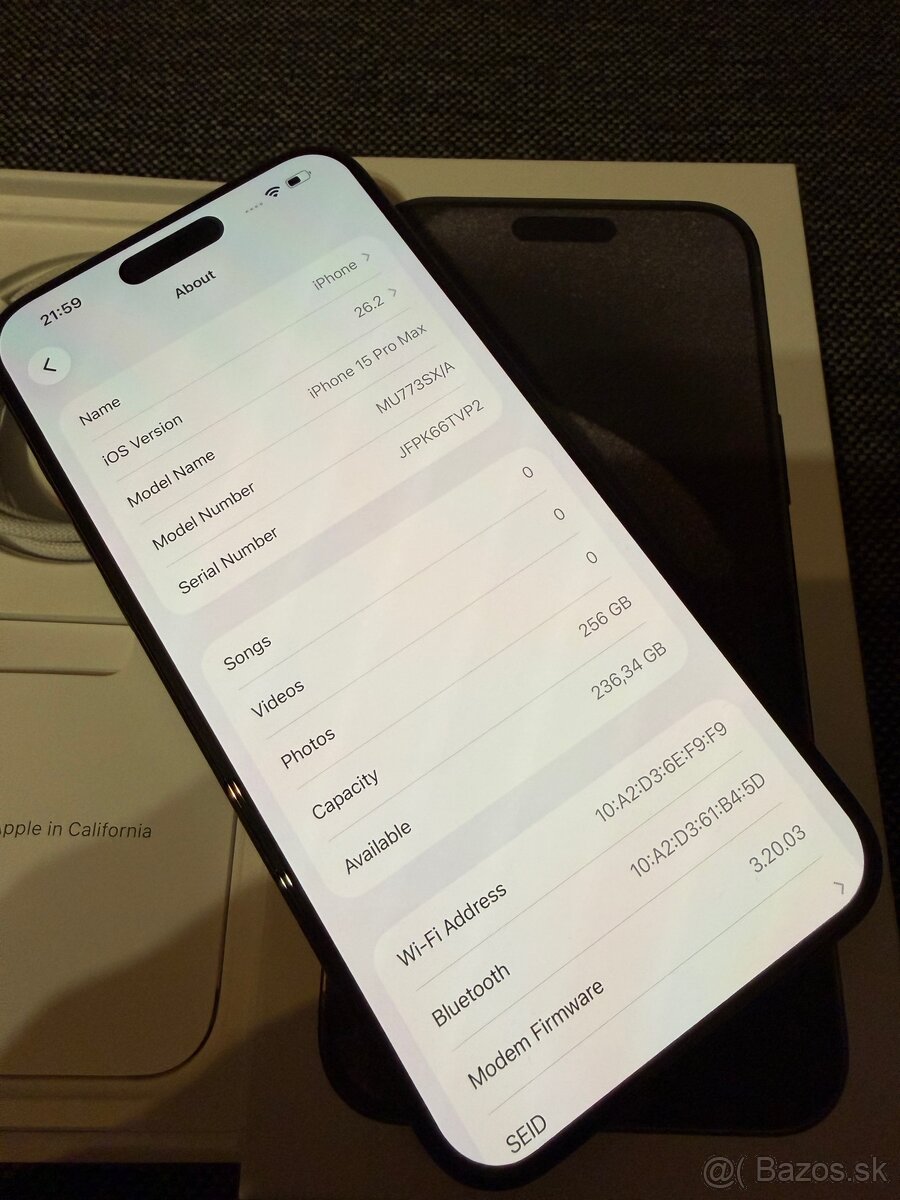 iPhone 15promax 256gb Black Titanium - 4