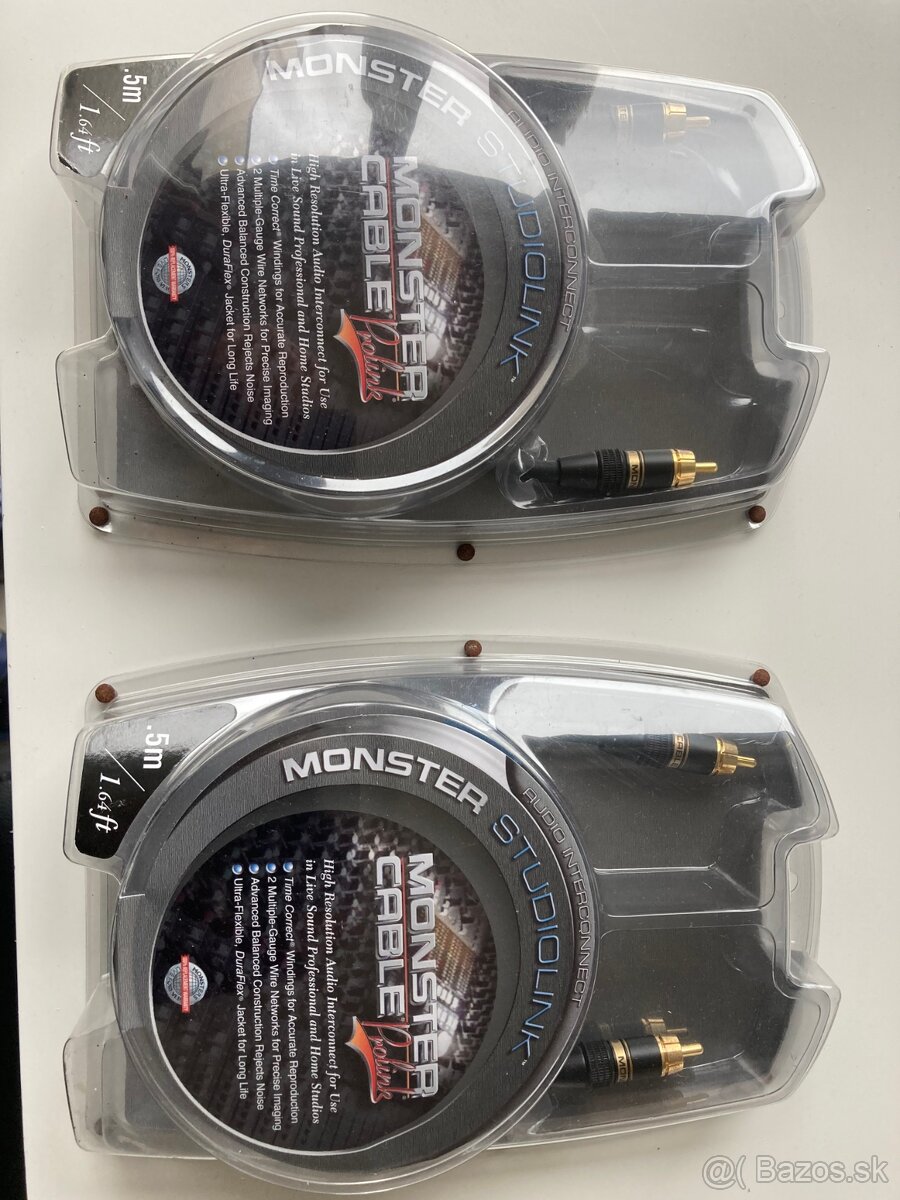 audio kábel HIFI MONSTER RCA na RCA 2 x 0,5 m - 4