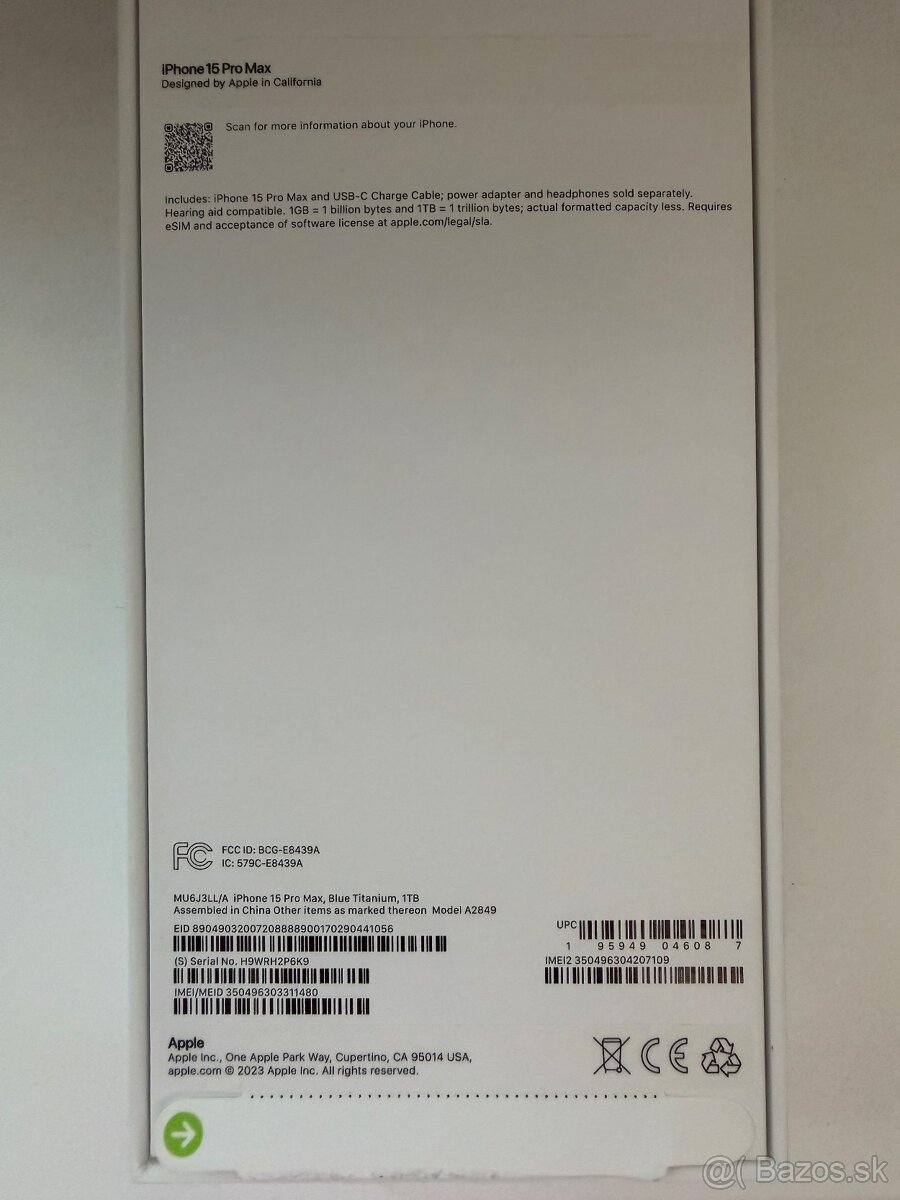 Iphone 15 Pro Max 1TB blue titanium - 4