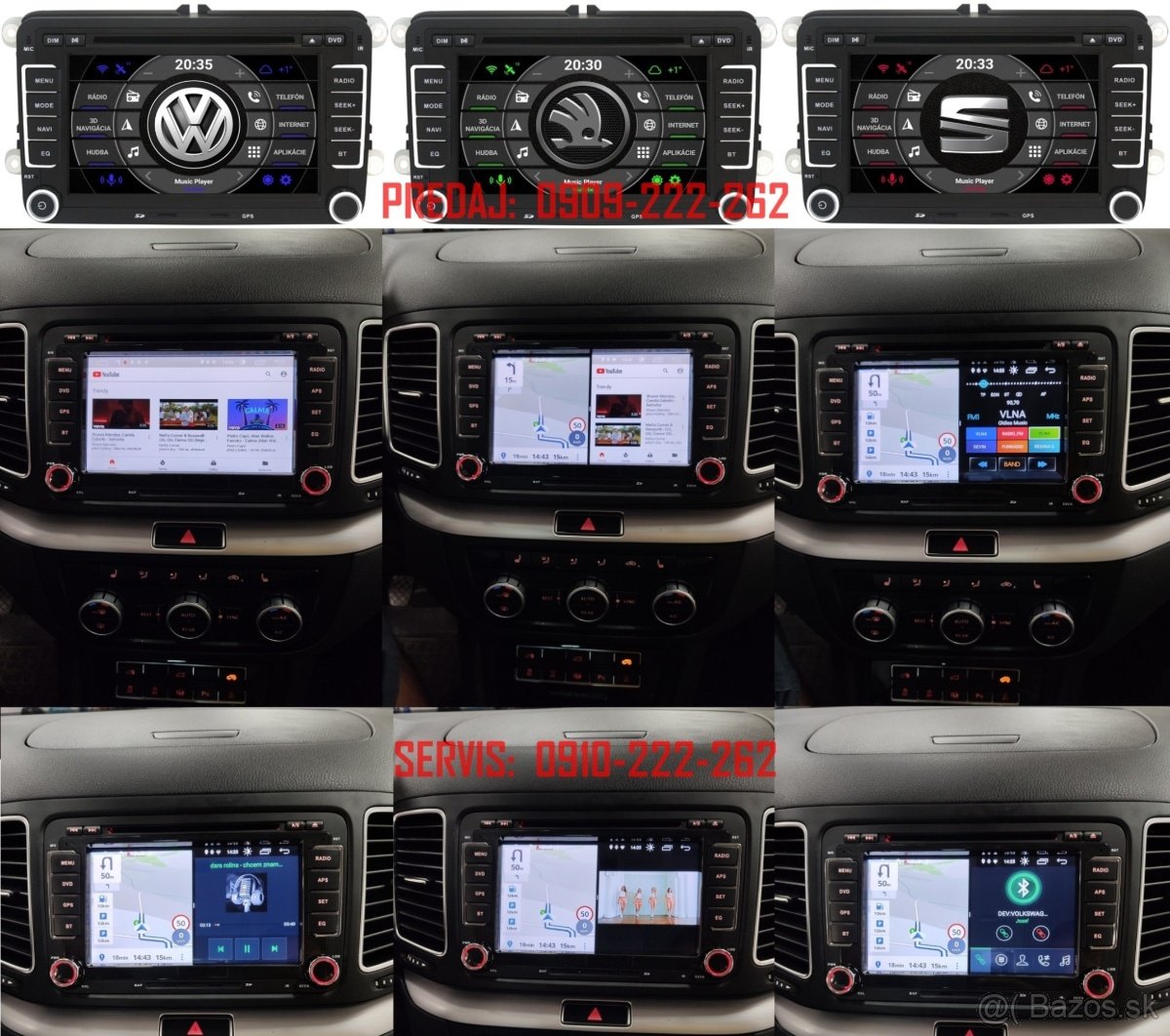 PREDAJ - MONTÁŽ GPS 2DIN AUTORÁDIÍ s ANDROIDOM - 4