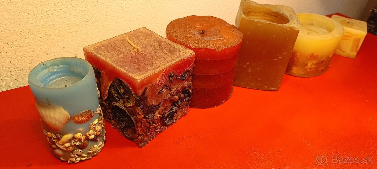 Okrasné sviečky - 6 ks - 4