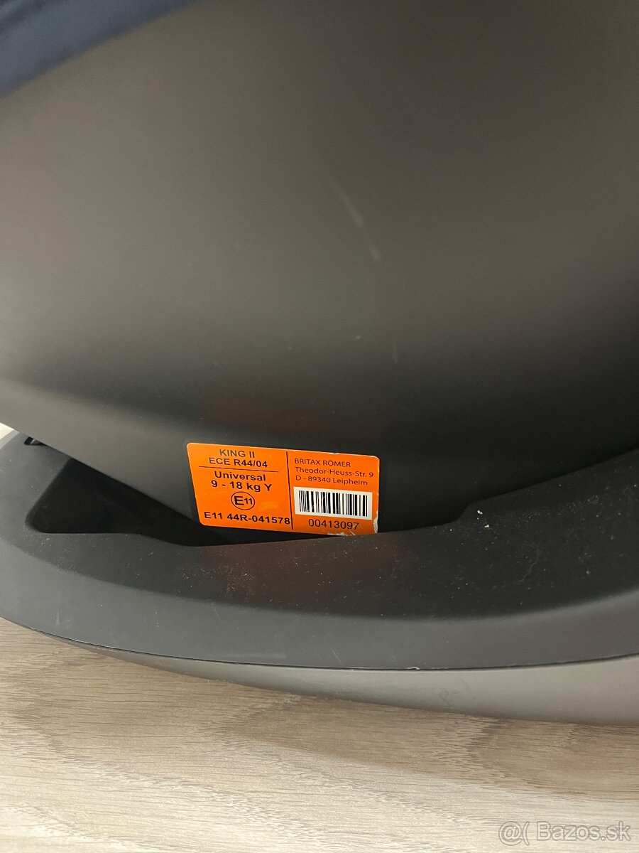 Detská autosedačka Britax Römer King II bez ISOFIX - 4