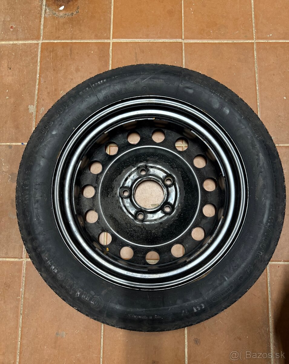 Predám dojazdové rezervné koleso Bmw 5x120 R16 - 4