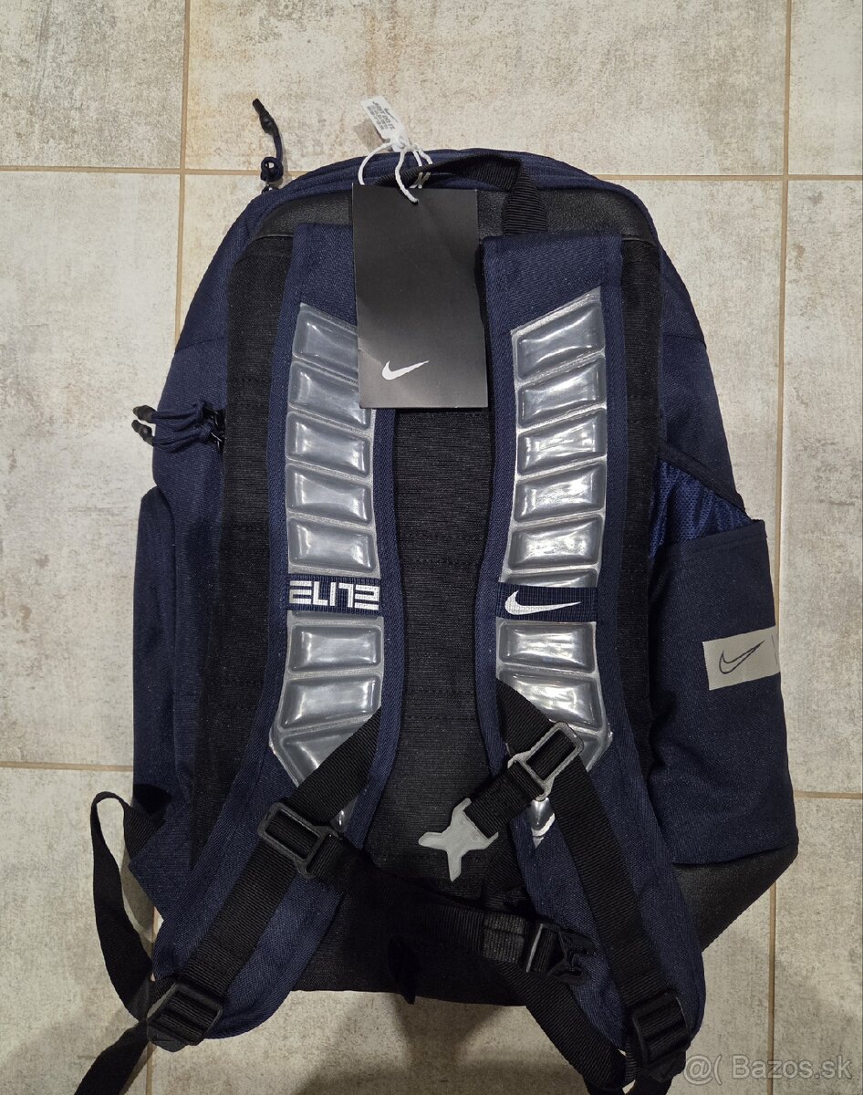 Nike elite backpack cierny/modry - 4
