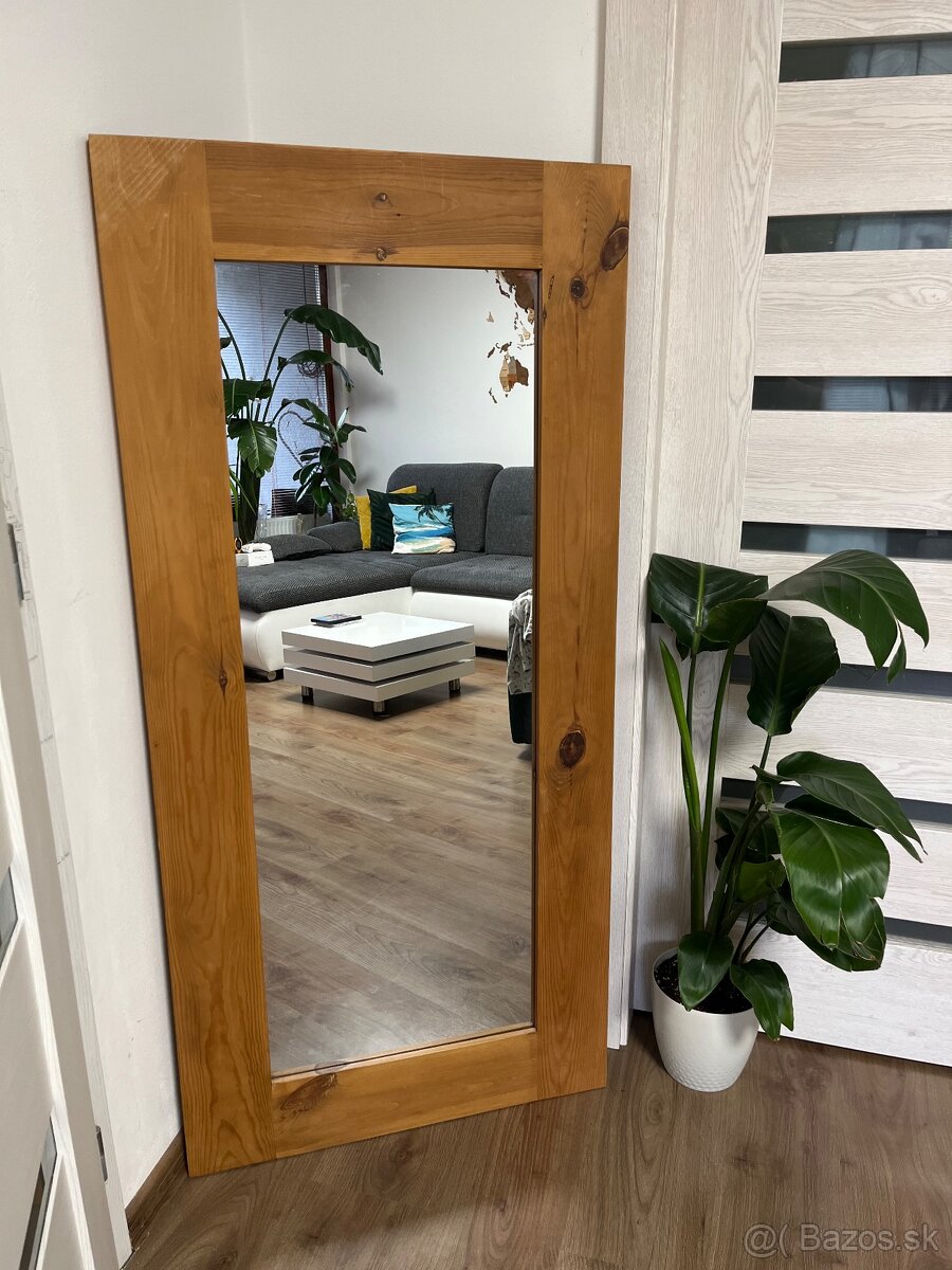 Zrdkadlo s masívnym dreveným rámom - 4