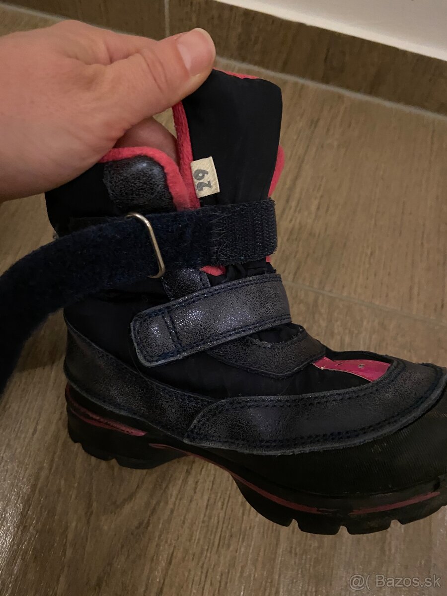 Dievcenske zimne ddstep čižmy nepremokavé - 4