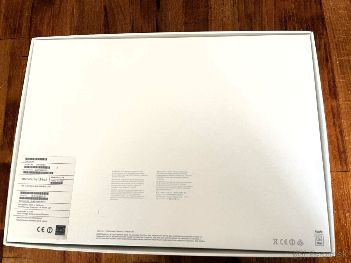 Originálna krabica od Apple Macbooku Pro 2017 (A1706) - 4