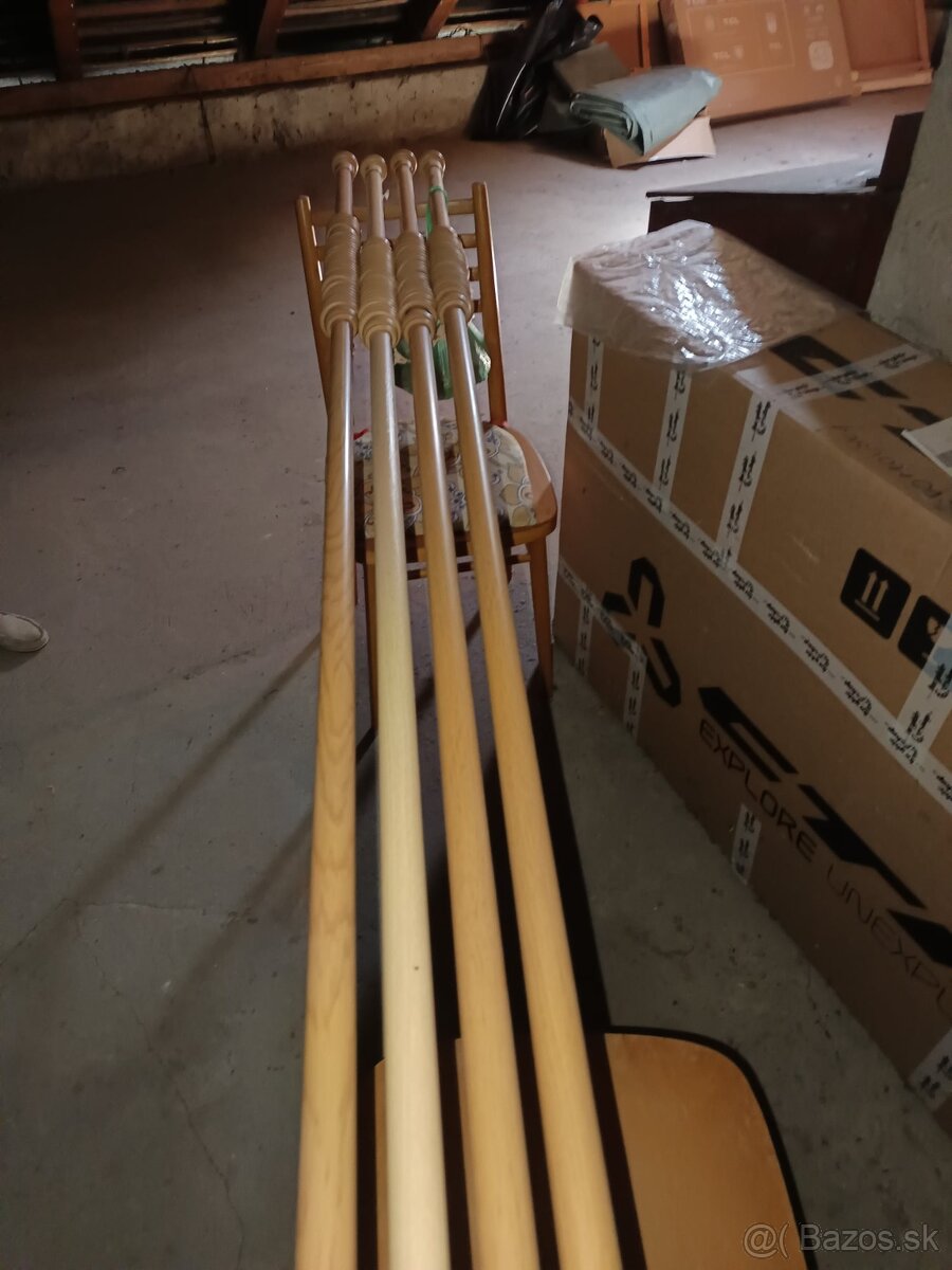 Drevené garniže - 2ks 2,5m - 4