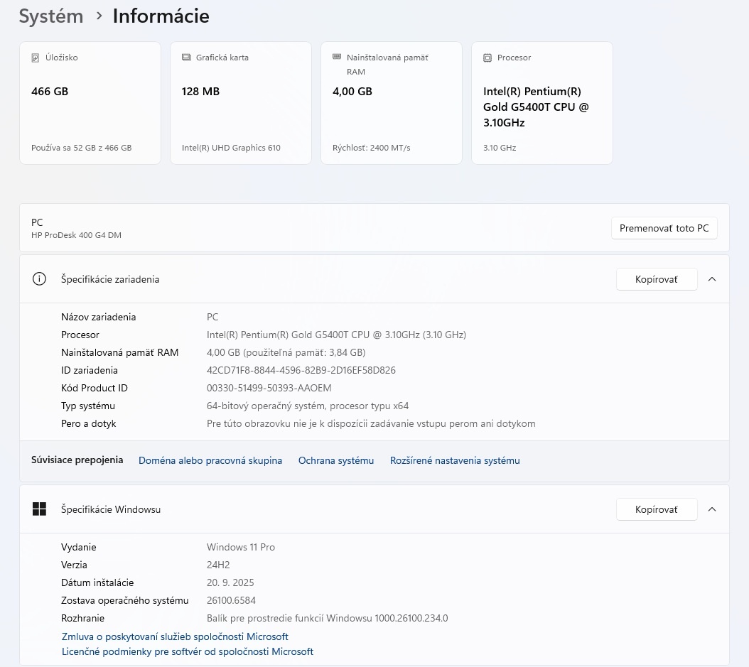 Mini PC HP ProDesk 400 G4 DM - 4