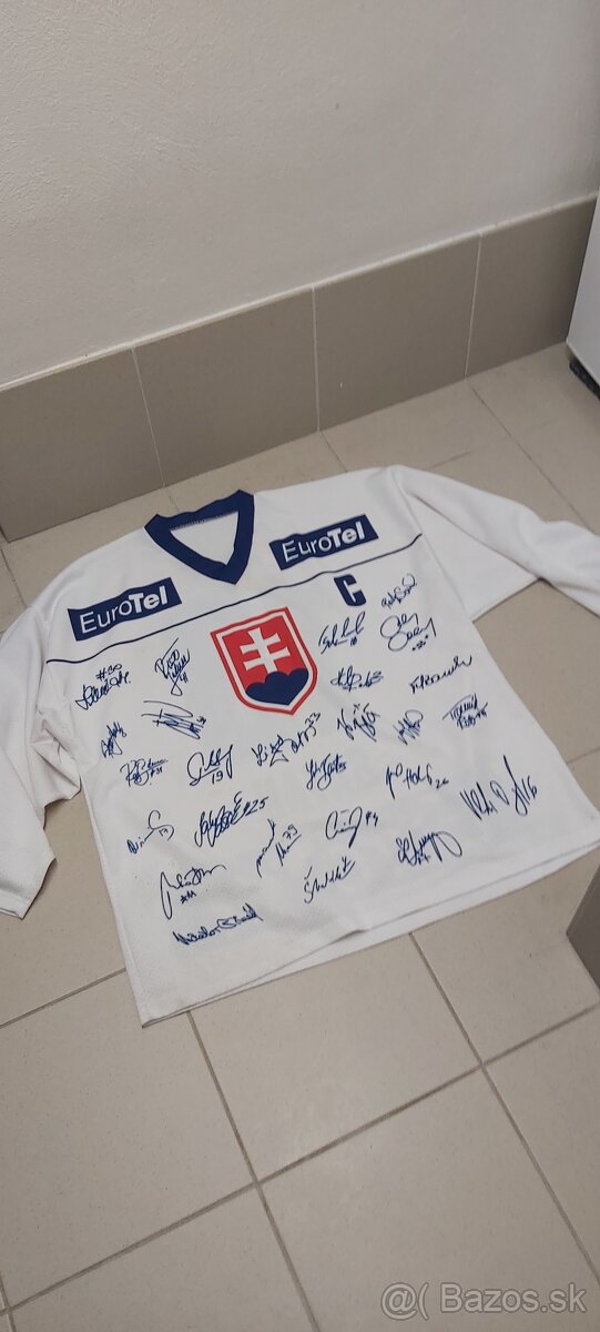 Hokejový dres Slovensko Majstri sveta 2002 SATAN - 4