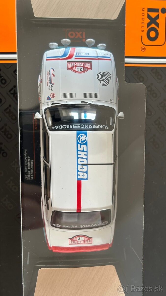 ŠKODA 130L #24 Rallye Monte Carlo 1987 Haugland 1:18 IXO - 4